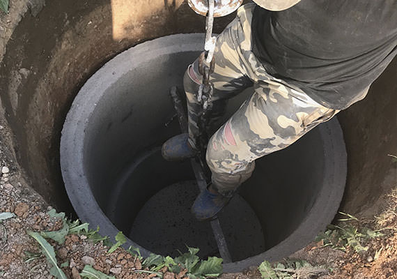 Углубление колодца в Новопетровском